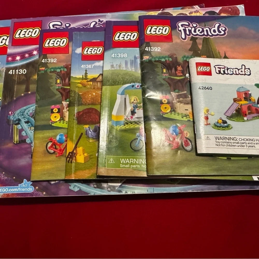 Lego Instructions Manual Only! Lot Of 6 FRIENDS 42640 41392 41398 41367 41347 ++